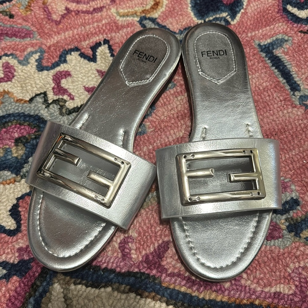 FF Inspired Silver Slides